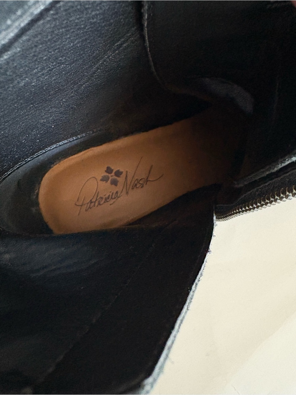Patricia Nash Black Lace-Up Leather Ankle Boots 9.5 - Picture 11 of 15